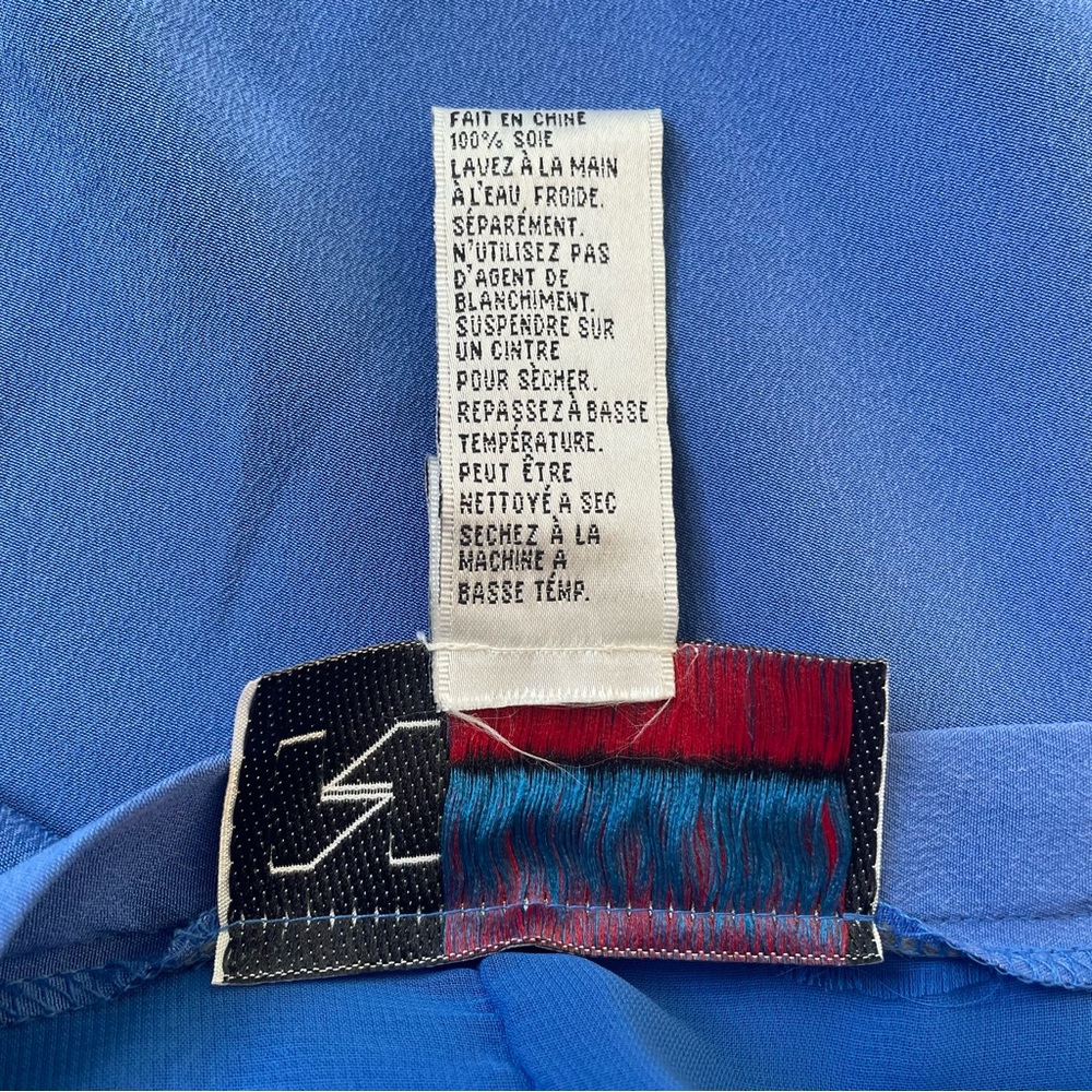Blue silk pants - Picture 4 of 10